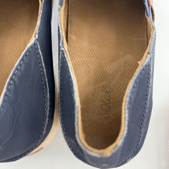 OluKai Women's Pehuea Shoe Size 9 Slip On Loafer Flats Blue Mesh Convertible - Picture 14 of 16